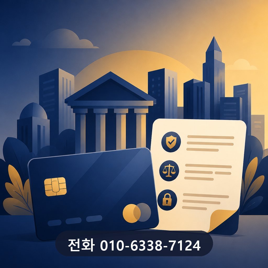 카드깡 대행사 카드사 약관 확인 이미지 · 문의 010-6338-7124