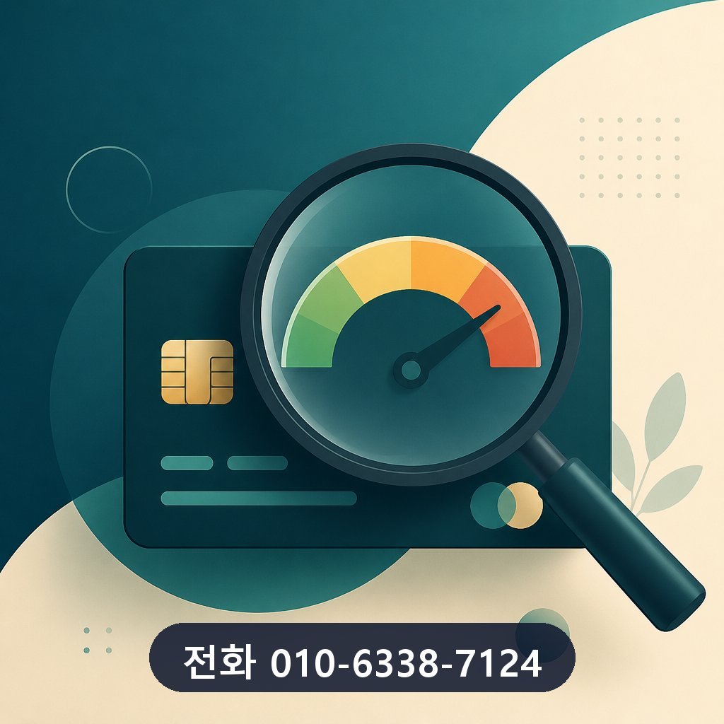 카드깡 대행사 한도 확인 이미지 · 문의 010-6338-7124