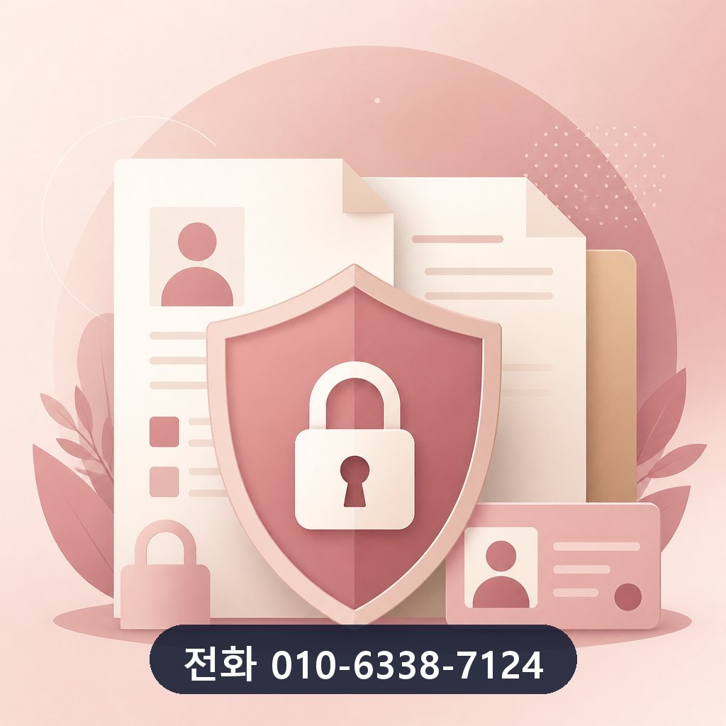 카드깡 대행사 개인정보 보호 이미지 · 문의 010-6338-7124